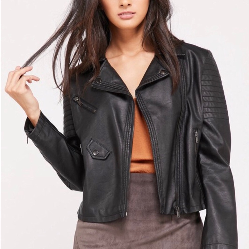Vegan leather jacket